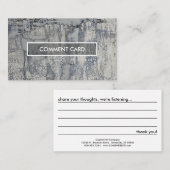 コメントカードシャキッとした質 名刺 (正面/裏面)