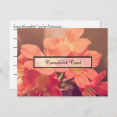 コメントカード美しい花 ポストカード (正面/裏面)