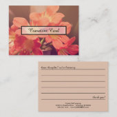 コメントカード美しい花 名刺 (正面/裏面)
