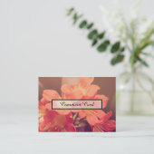 コメントカード美しい花 名刺 (スタンド正面)