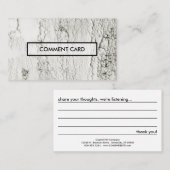 コメントカード色彩の鮮やかな破片 名刺 (正面/裏面)