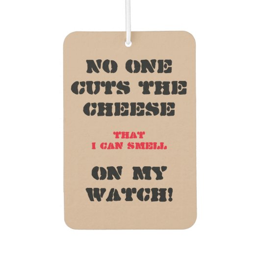 コメント付きカーエアフレッシュおもしろいナー カーエアーフレッシュナー (正面)