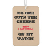 コメント付きカーエアフレッシュおもしろいナー カーエアーフレッシュナー (裏面)