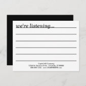 コメント？ ポストカード (正面/裏面)