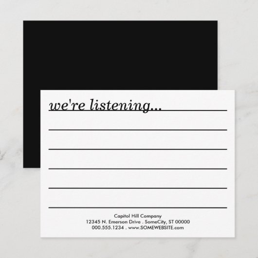 コメント？ ポストカード (正面/裏面)