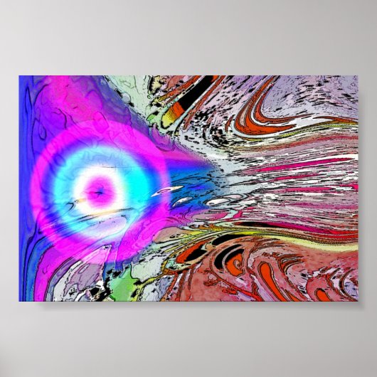 コメ白熱［赤熱］光を放つット ポスター (正面)