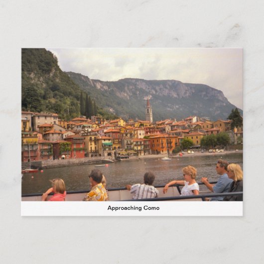 コモに近づく ポストカード (正面)