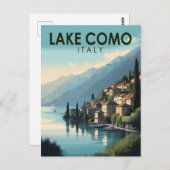 コモイタリアトラベルアートヴィンテージ ポストカード (正面/裏面)