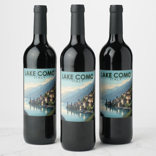 コモイタリアトラベルアートヴィンテージ ワインラベル (ボトル)