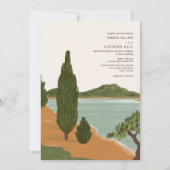 コモイタリアン素朴湖デスティネーションウェディング 招待状 (正面)