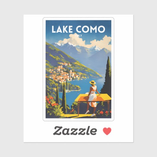 コモイタリア湖 シール (シート)