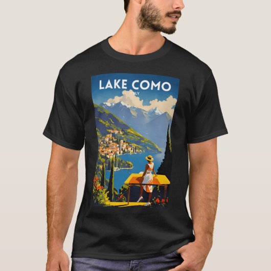 コモイタリア湖 Tシャツ (正面)