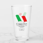 コモインイタリアンレストラン，シカゴ， IL タンブラーグラス (裏面)