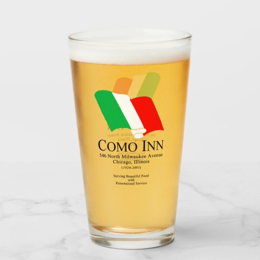 コモインイタリアンレストラン，シカゴ， IL タンブラーグラス (ドリンク正面)