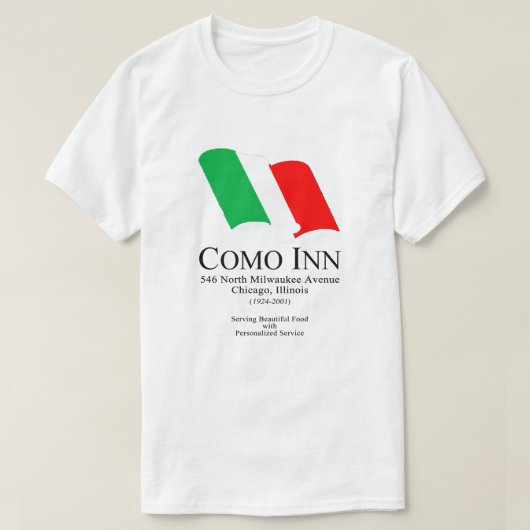 コモインイタリアンレストラン，シカゴ， IL Tシャツ (デザイン正面)