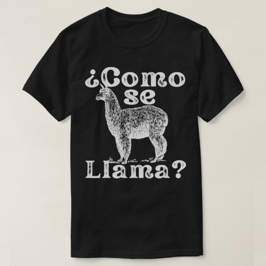 コモセラマおもしろいヴィンテージスタイルスペインの言語 Tシャツ (デザイン正面)