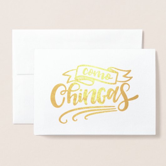 コモチンガス 箔カード (封筒付き正面)