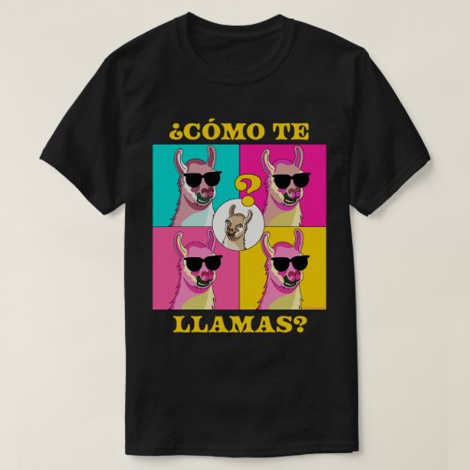 コモテラマスラマおもしろいスペインの先生スペインの Tシャツ (デザイン正面)