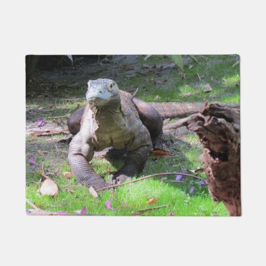 コモドオオトカゲの玄関マット ドアマット (正面)