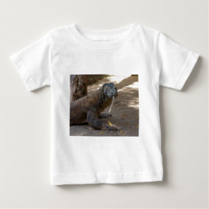 コモドオオトカゲの舐めること ベビーTシャツ