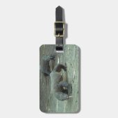 コモドオオトカゲの荷物のラベル ラゲッジタグ (正面縦)