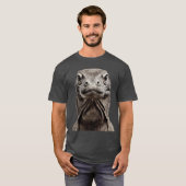 コモドドラゴンの頭 Tシャツ (正面フル)