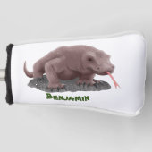 コモドドラゴンイラストレーション ゴルフヘッドカバー (正面)