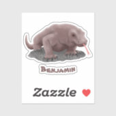 コモドドラゴンイラストレーション シール (シート)