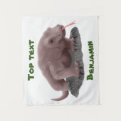 コモドドラゴンイラストレーション タペストリー (正面)