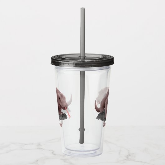 コモドドラゴンイラストレーション パーソナライズされた アクリルタンブラー (右)