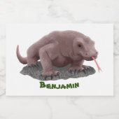 コモドドラゴンイラストレーション フードラベル (シングルラベル)