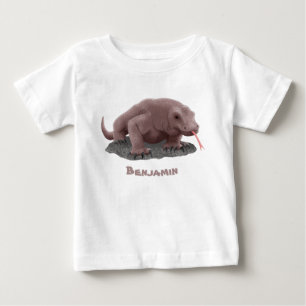 コモドドラゴンイラストレーション ベビーTシャツ