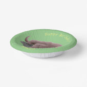 コモドドラゴンイラストレーション ペーパーボウル (傾斜あり)