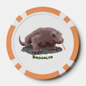 コモドドラゴンイラストレーション ポーカーチップ (裏面)