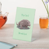 コモドドラゴンイラストレーション 台座サイン (インサイチュ)