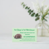 コモドドラゴンイラストレーション 名刺 (スタンド正面)