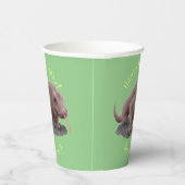 コモドドラゴンイラストレーション 紙コップ (右)