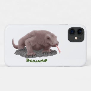 コモドドラゴンイラストレーション iPhone 11 ケース