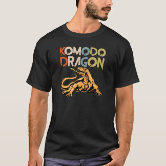 コモドドラゴンシャツヴィンテージスタイルコモドドラゴンSi Tシャツ