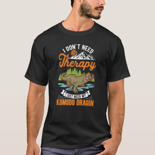 コモドドラゴンセラピーモニターリザード Tシャツ (正面)