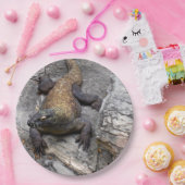 コモドドラゴン迫力のクローズアップ ペーパープレート (パーティー)