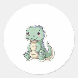 コモドドラゴン インドネシアの野生生物ステッカー - フレンド ラウンドシール