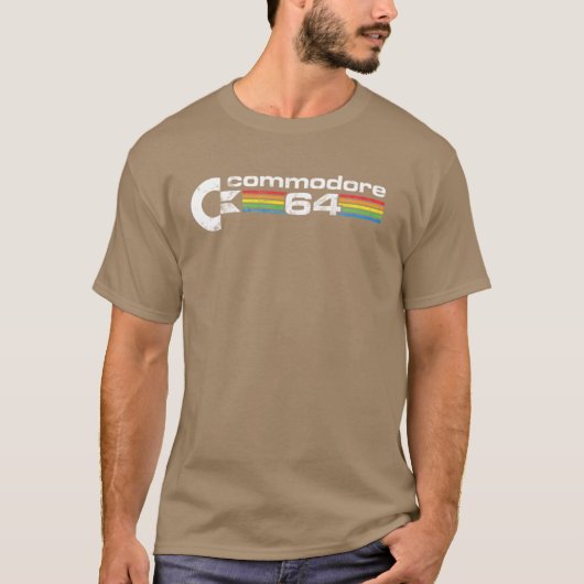 コモドール64 レトロ ヴィンテージ Tシャツ (正面)