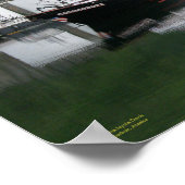 コモドール、魚釣りトラウラーinオランダ港AK ポスター (角)