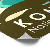 コモド国立公園インドネシアヴィンテージ ポスター (角)