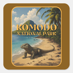 コモド国立公園インドネシア スクエアシール