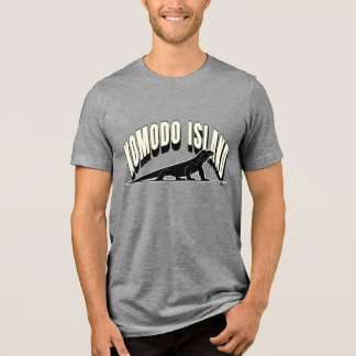 コモド島の恐竜グラフィックTシャツ トライブレンドTシャツ