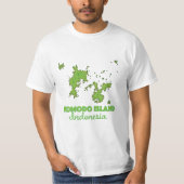 コモド島 インドネシア地図 Tシャツ (正面)