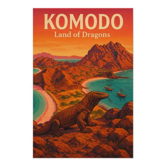コモド - ドラゴンの島 ポスター (正面)