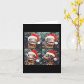 コモド・ドラゴンクリスマス カード (黄色い花)